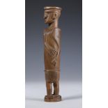 S.E. Africa, standing male figure, the head turned