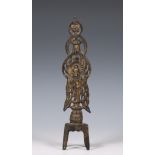 Zuidoost-Azië, bronzen figuur van Boeddha,