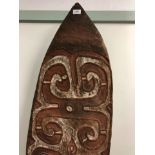 Papua, Eastern Asmat, wooden shield
