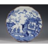 Japan, blauw-wit porseleinen Kakiemon bord, circa 1700,