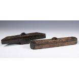DRC., Kuba Kingdom, two wooden containers