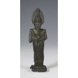 Egypt, bronze Osiris, Late Period.