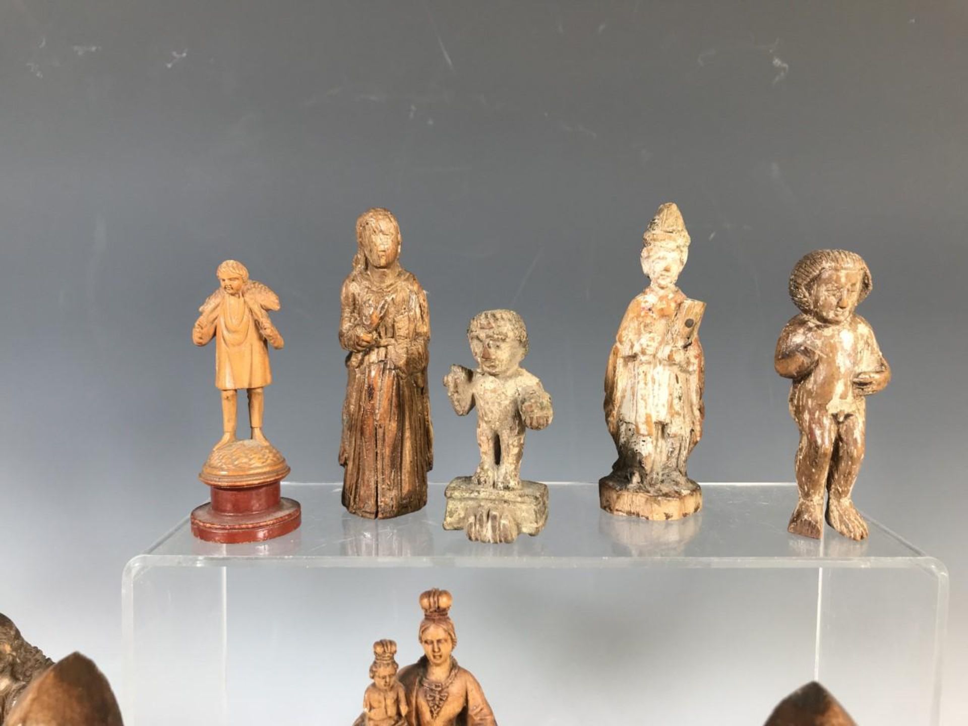 Diverse antieke vnl houten heiligenbeelden - Bild 3 aus 5