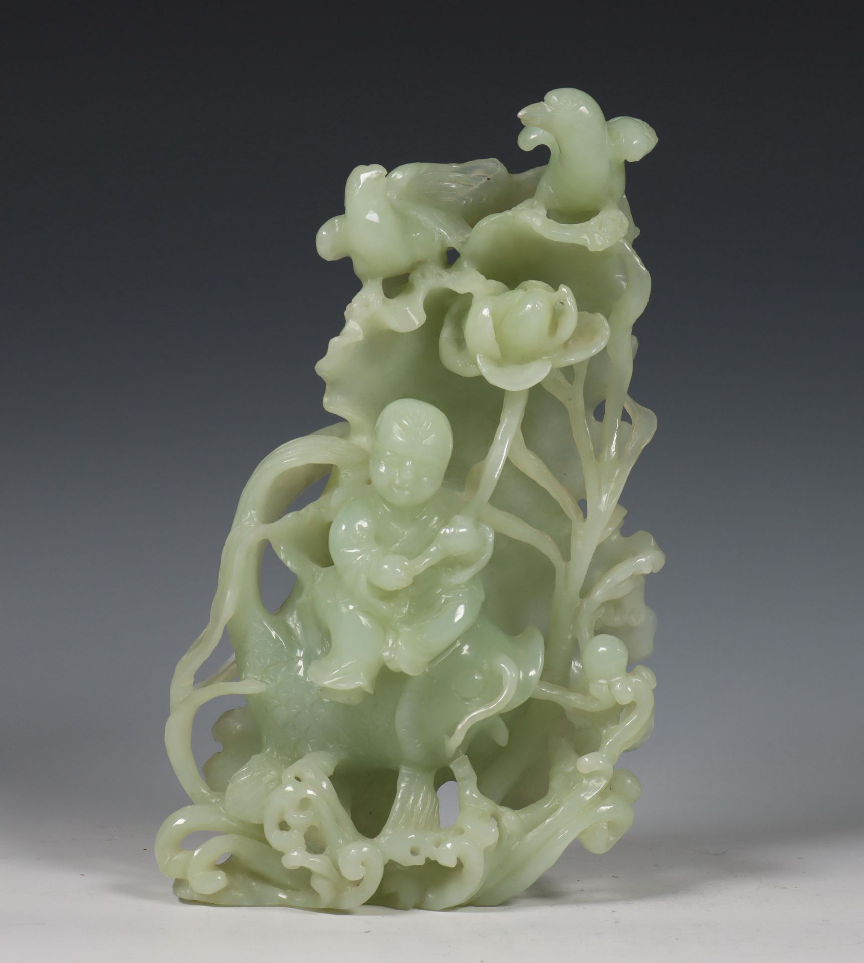China, jadeiet snijwerk, 20e eeuw,