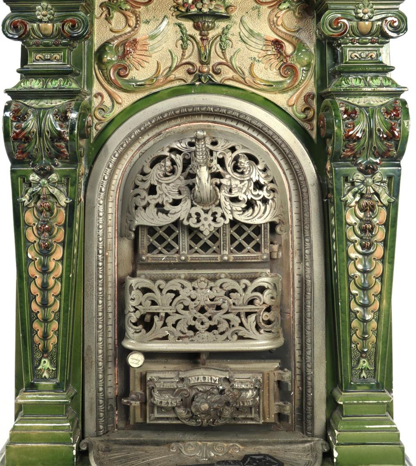 German Meissen Jugendstil fireplace - Bild 3 aus 8