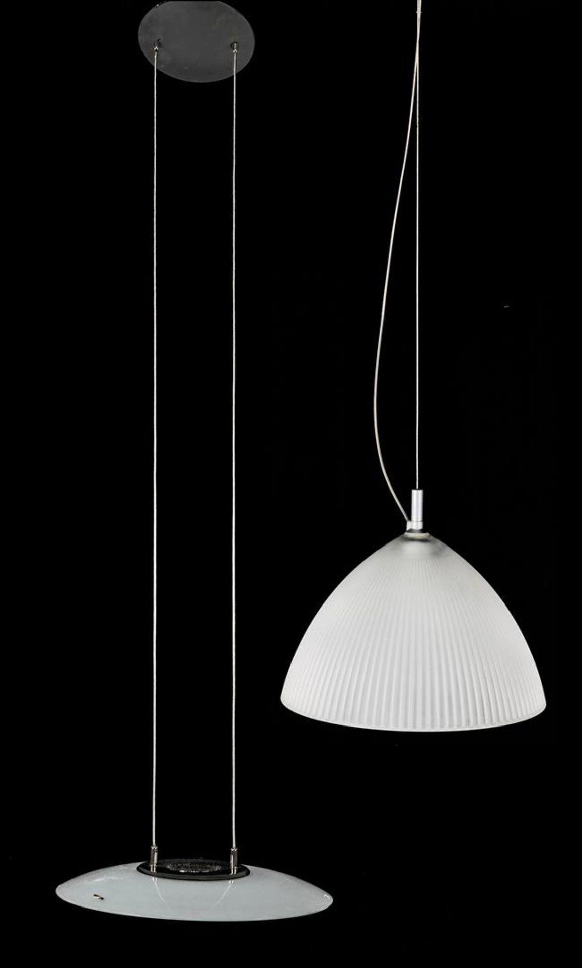 Frosted glass hanging lamp