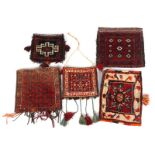 5 Oriental hand-knotted bags