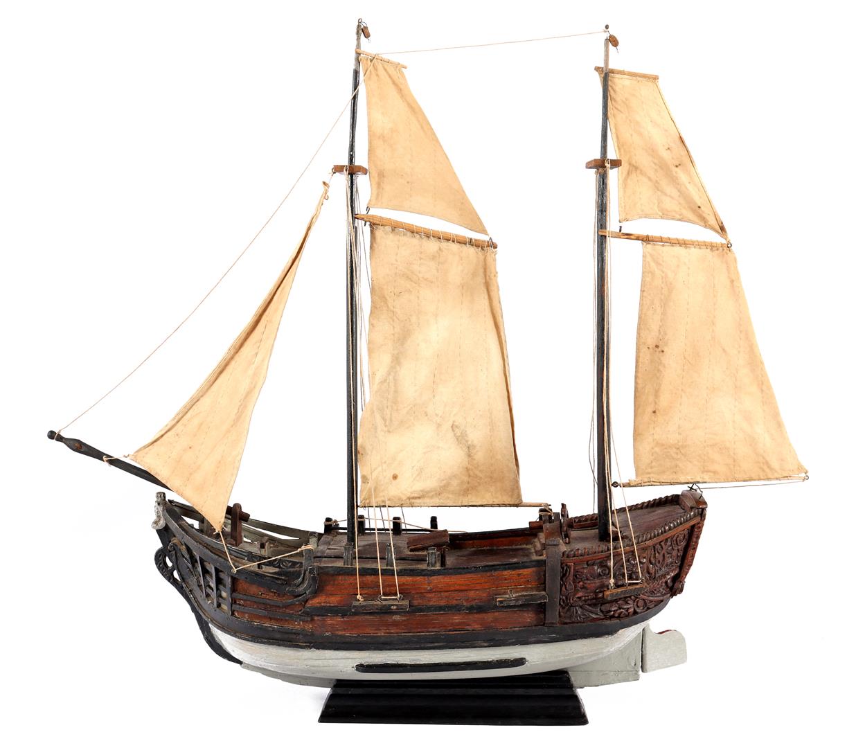 Scale model sailing boat