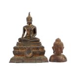 Bronze Thai sitting Buddha