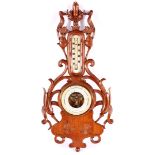 Dutch barometer in nut frame