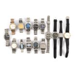 Lot b.u. 15 Seiko wristwatches