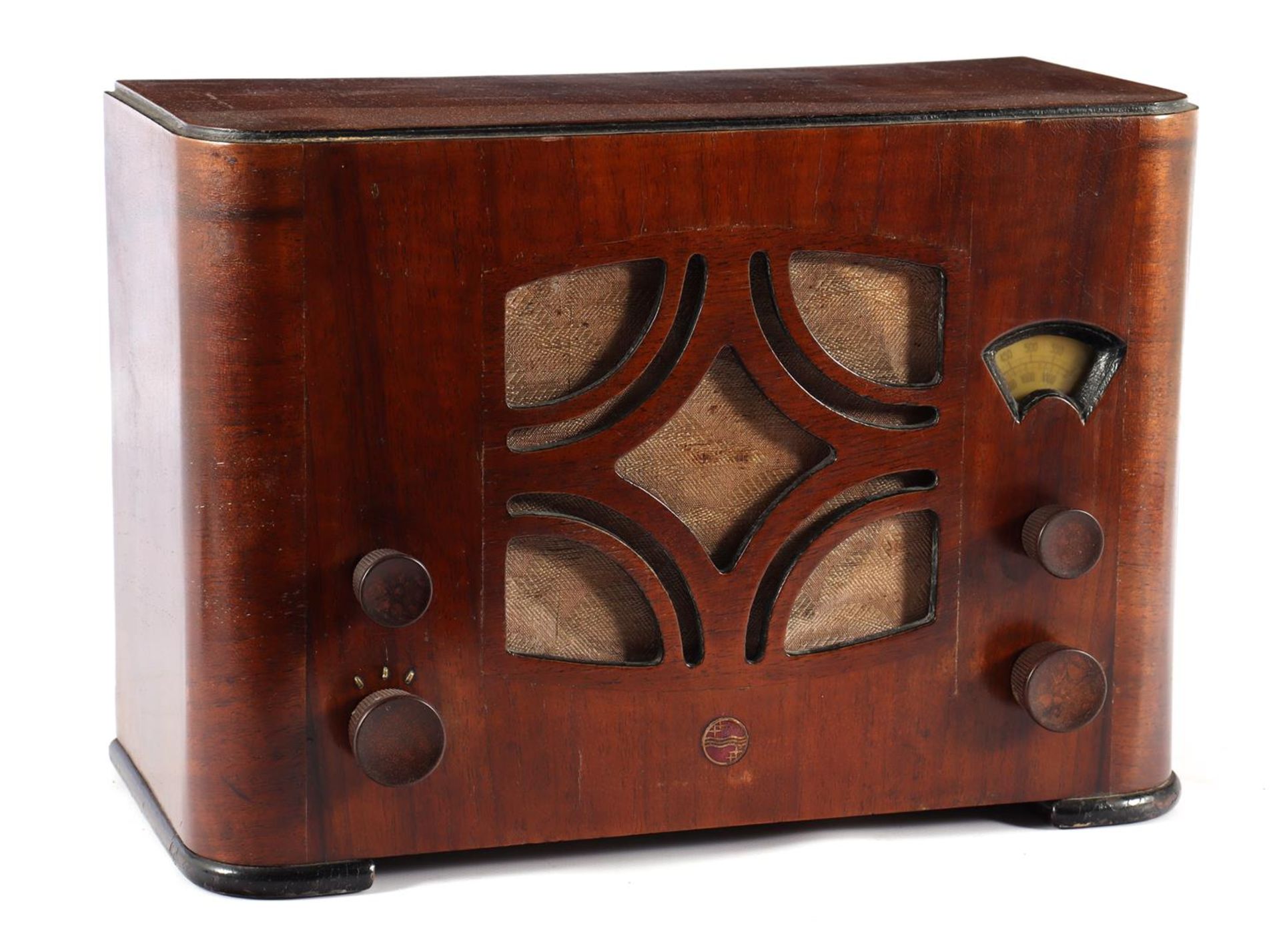 Philips radio in wooden case