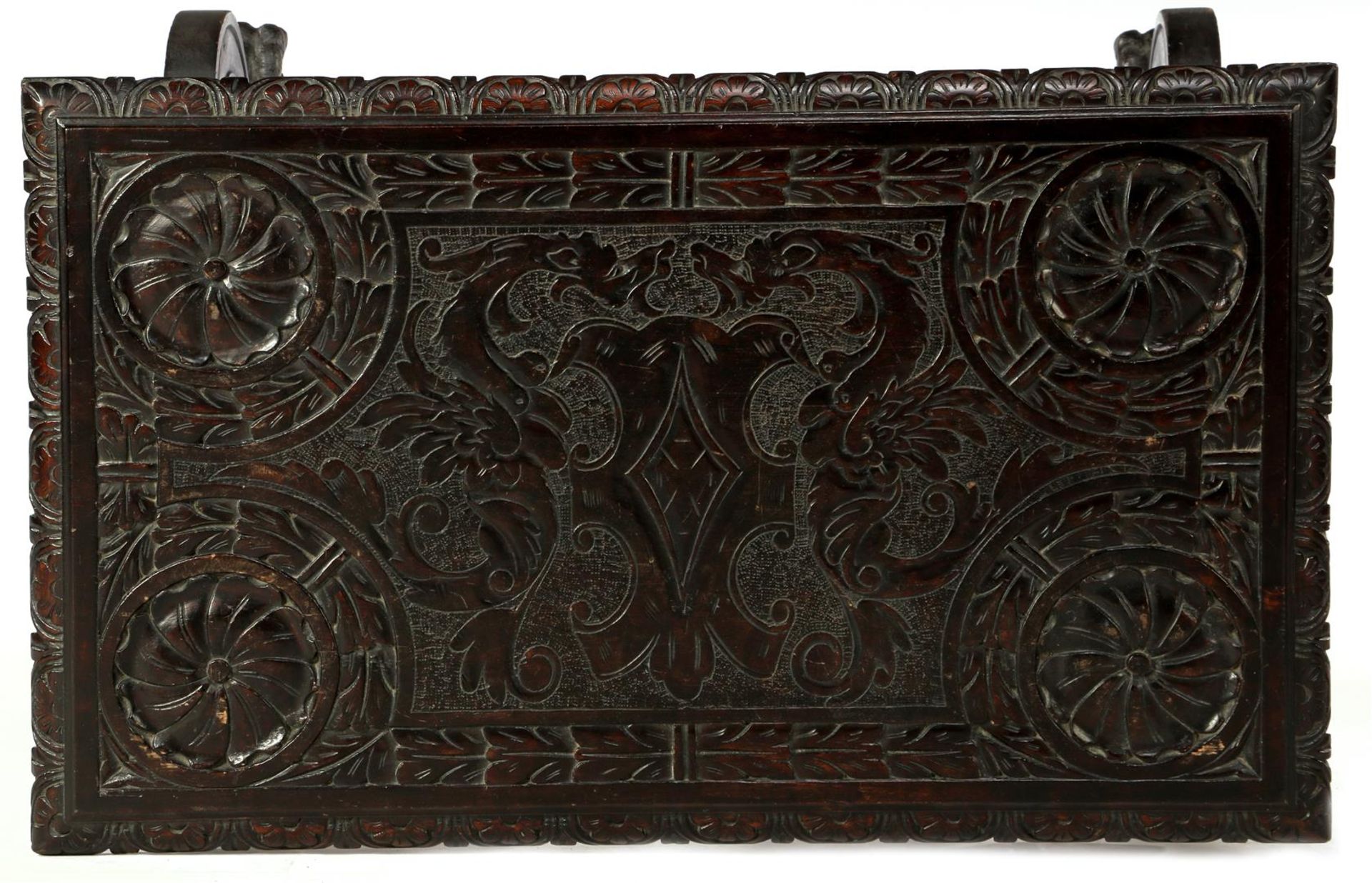 Spanish table with beautifully carved decoration - Bild 2 aus 2