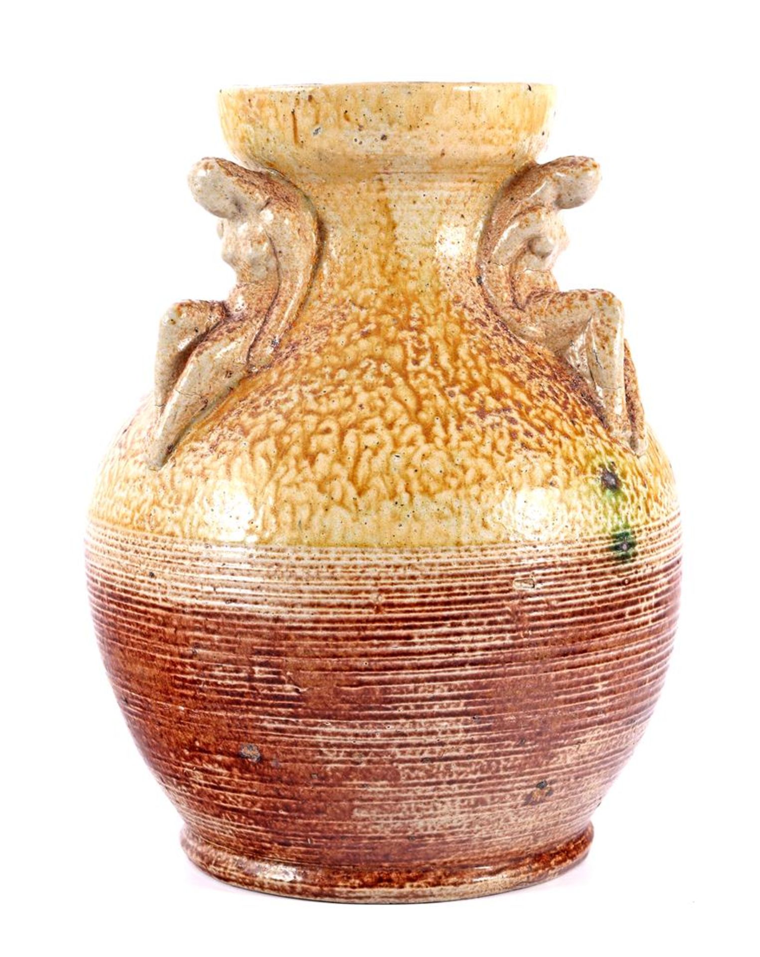 Terraco Beesel stoneware vase with sitting female figures