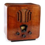 Philips radio in wooden case