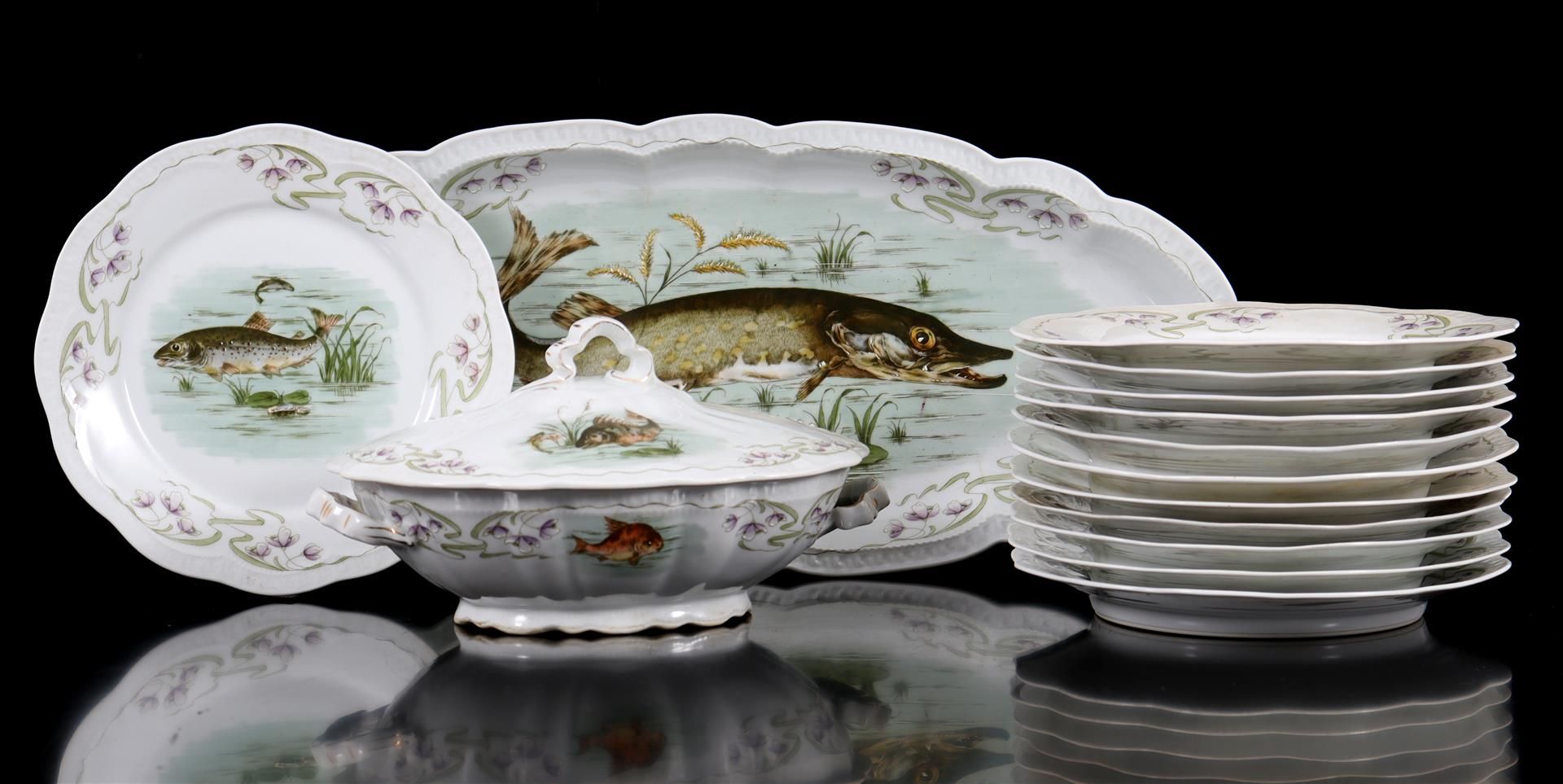 12 Orleans Z.S. & Co Bavaria porcelain plates