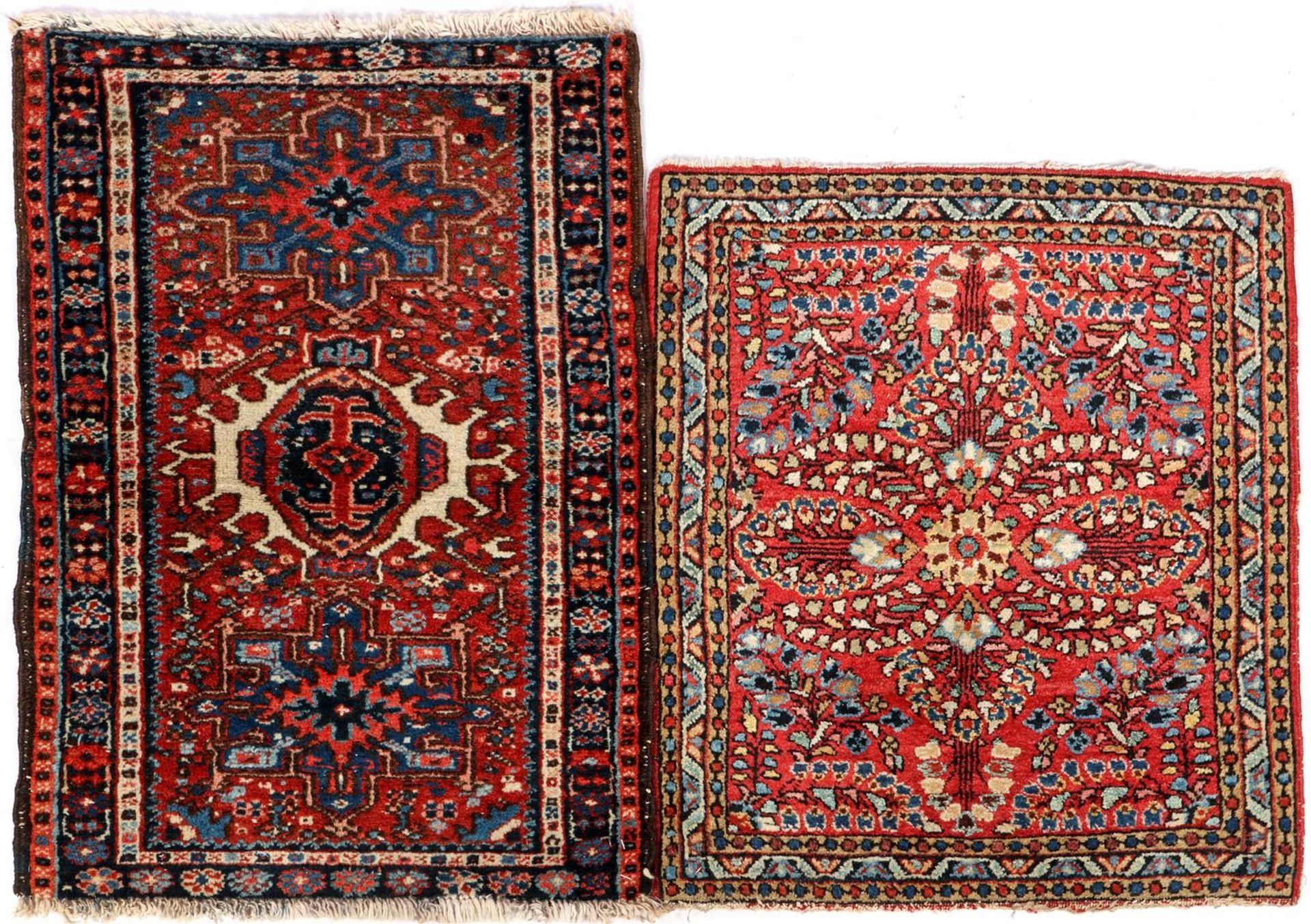 2 hand-knotted wool carpets