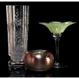 Marked Marianne van Eldik Thieme glass ball vase