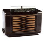 Philips radio in bakelite case