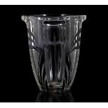 Design Larl Palda, Art Deco 8-sided glass vase