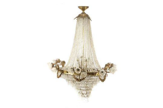 Very nice brass 30-light pocket chandelier - Bild 2 aus 4