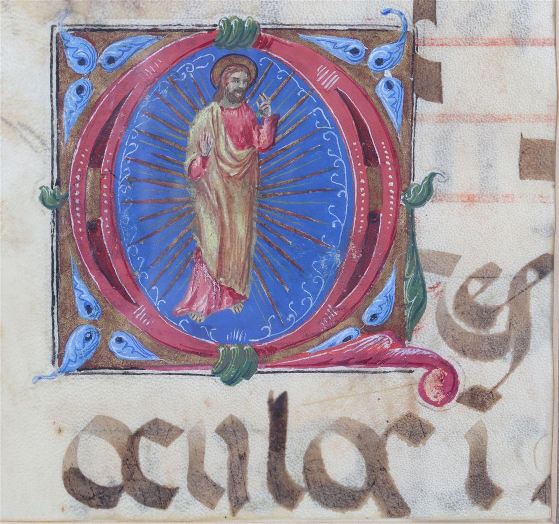 Anonymous, part of a page from an ecclesiastical book - Bild 2 aus 2