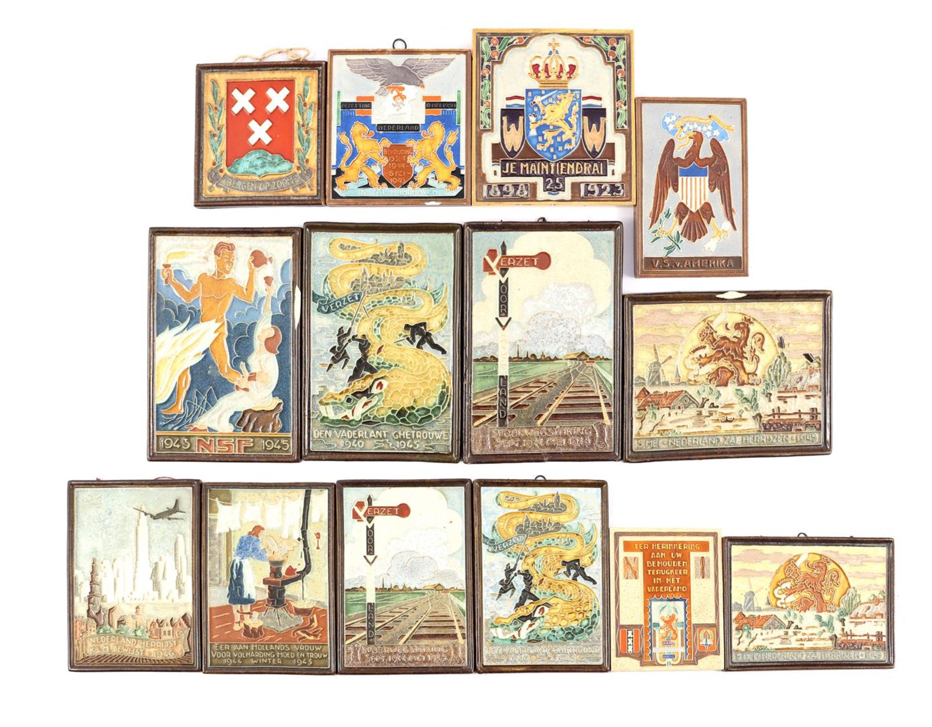 Porceleyne Fles Delft 10 cloisonne tiles