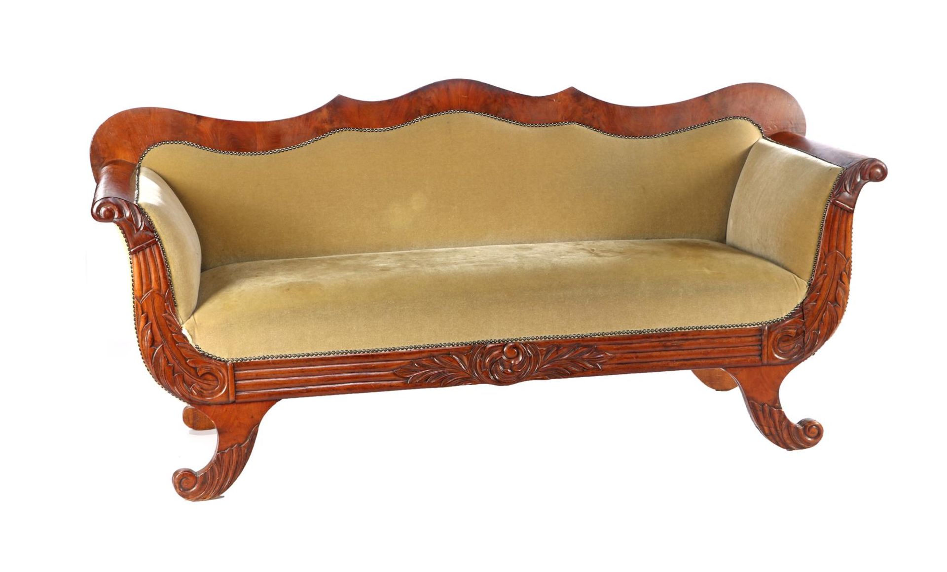 Mahogany on an oak sofa