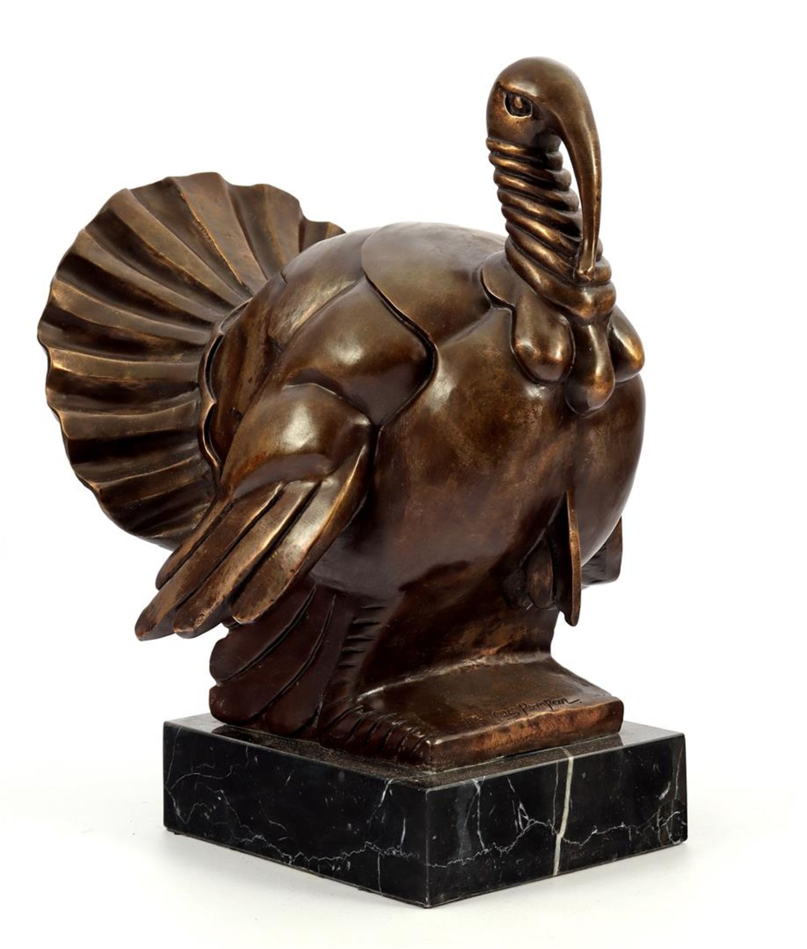 After Francois Pompon, Art Deco style bronze statue