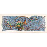 Signed H. Kuypers, mosaic with a fish scene