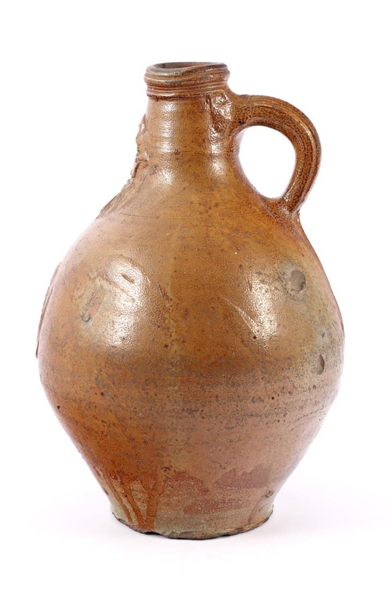 18th century earthenware bearded man jug - Bild 2 aus 3
