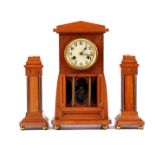 Junghans Art Deco mantel clock in walnut case