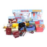 Lot of various construction toys, incl. Meccano and Fischer