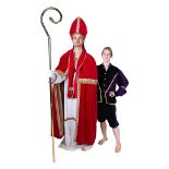 Santa Claus costume with staff & Pete Costume