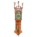 Frisian mayor's clock with painted double cap