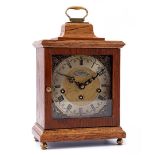 Warmink table clock in oak case