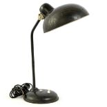 Helo Leuchten black lacquered metal desk lamp