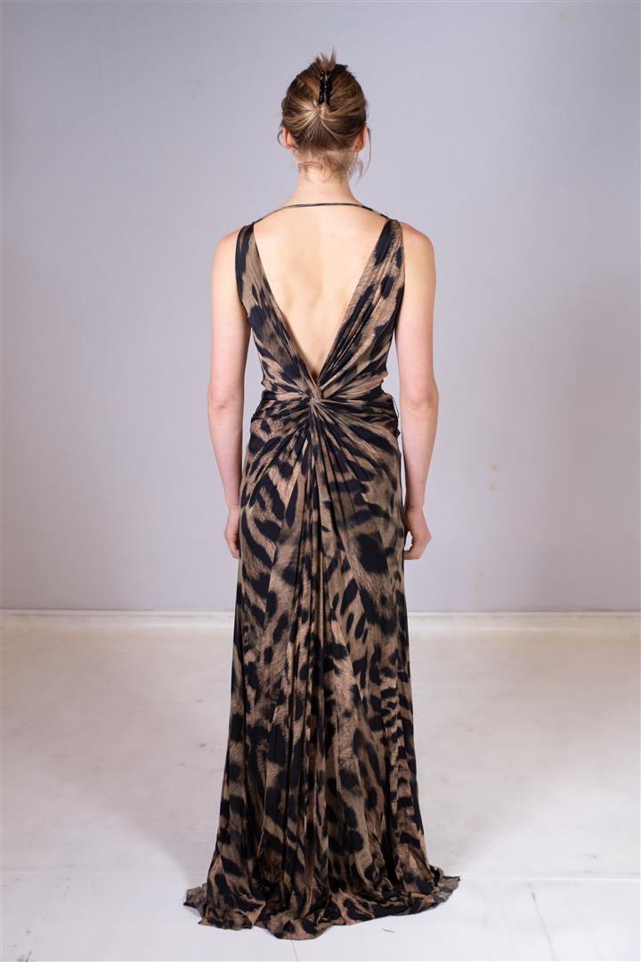 Evening dress with leopard print. Costume from celebrAGE - Bild 3 aus 4