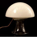 Glass mushroom table lamp