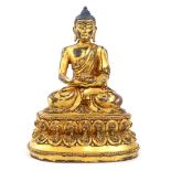 Bronze Buddha, Tibet 18th / 19th century, 15.5 cm high, 894 grams