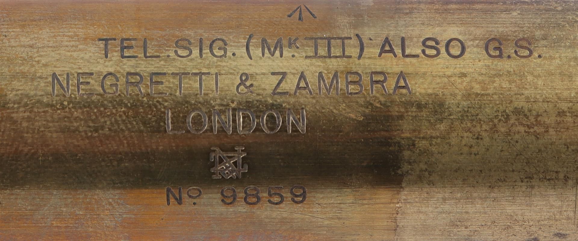 Negretti & amp; Zambra London brass telescope with leather sheath extendable to 91.5 cm - Image 2 of 3