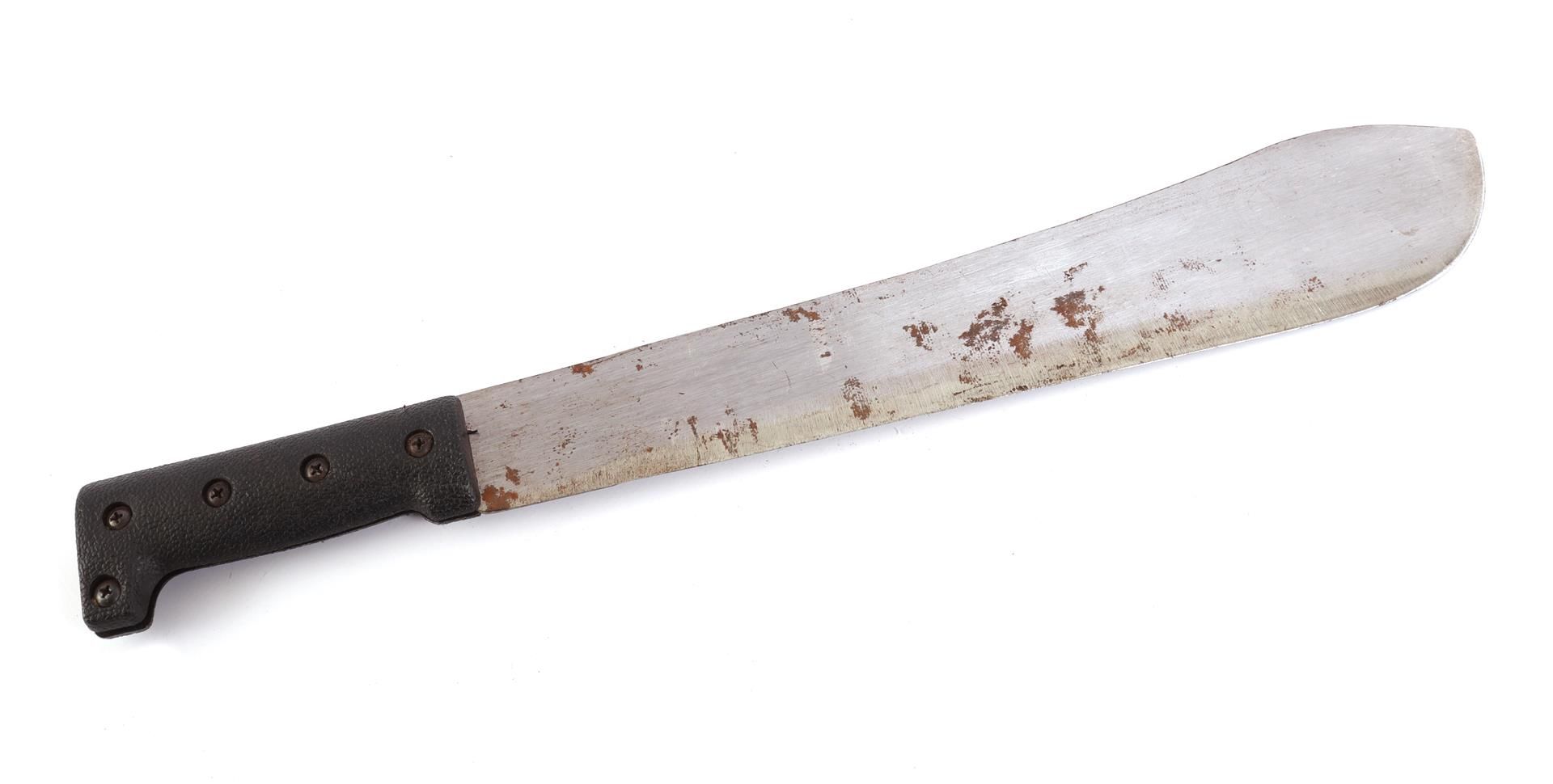 Metal American machete with plastic handle, post-war (2nd half of the 20th century). 50 cm long