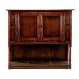 Solid oak 2-door cabinet