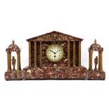 Marble Empire style mantel clock