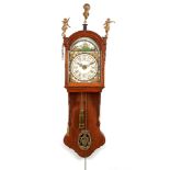 Frisian tail clock with maritime scene