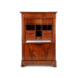 19th century mahogany veneer flap secretary