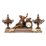 Japy Freres marble mantel clock