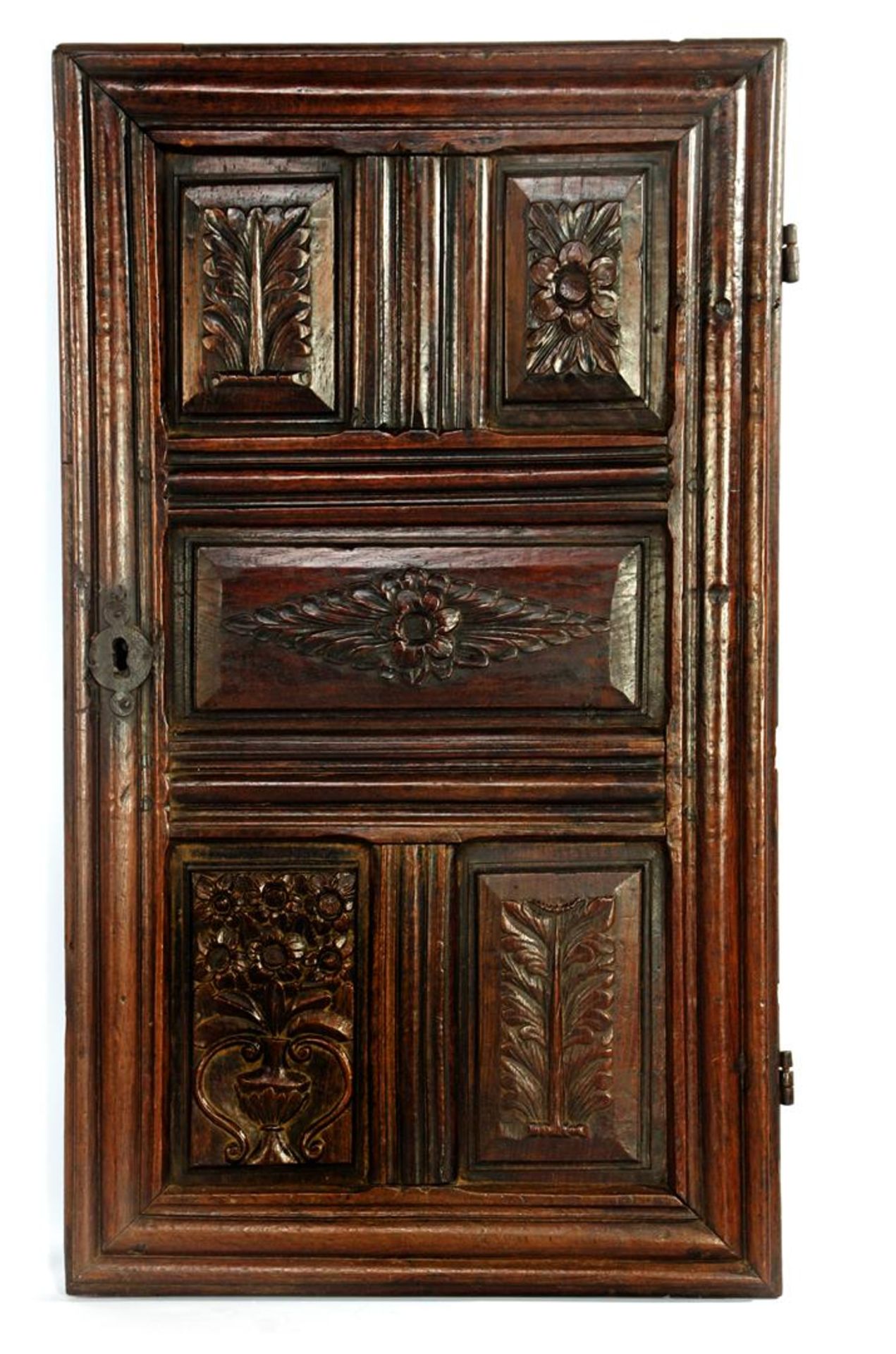 2 antique doors of a cupboard - Image 2 of 6
