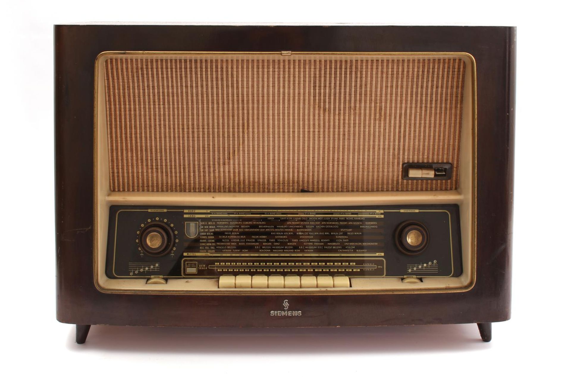 Siemens radio in wooden case