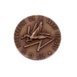 Bronze medal of the inauguration of the new Schiphol, 28 April 1967